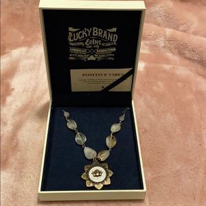 Women’s positive vibes lucky brand necklace